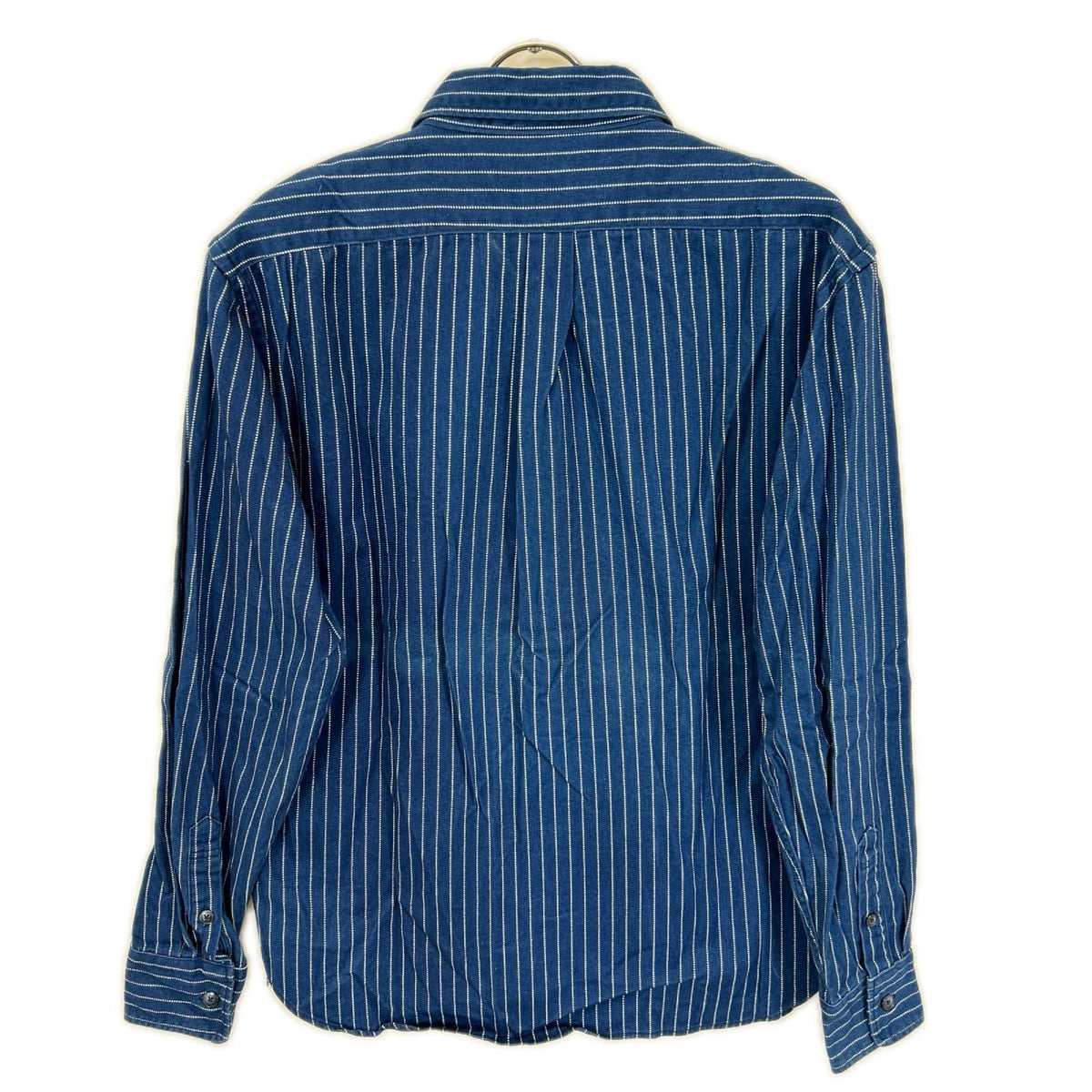 Momotaro Jeans Indigo Dot Wabash Stripe B.D. Shirt Size 40