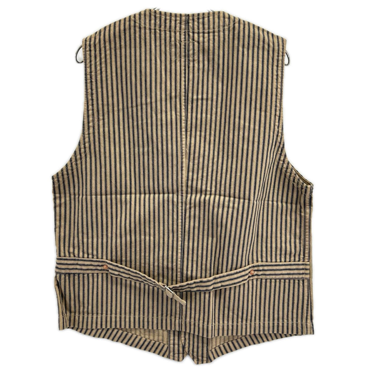 STUDIO D'ARTISAN Mr. RAIL ROAD Cotton Vest Beige Size 42