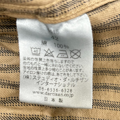 STUDIO D'ARTISAN Mr. RAIL ROAD Cotton Vest Beige Size 42