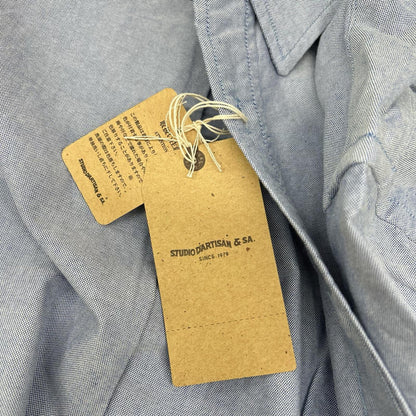 STUDIO D'ARTISAN Blue Suvin Gold Long Sleeve Shirt Size 42