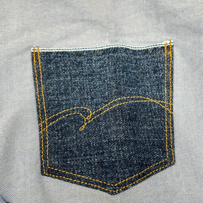 STUDIO D'ARTISAN Blue Suvin Gold Long Sleeve Shirt Size 42