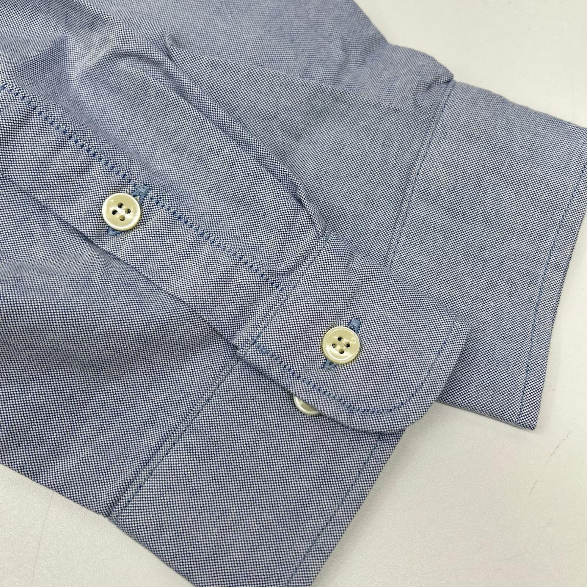 STUDIO D'ARTISAN Blue Suvin Gold Long Sleeve Shirt Size 42