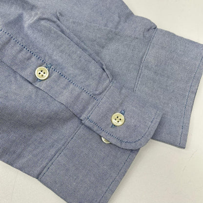 STUDIO D'ARTISAN Blue Suvin Gold Long Sleeve Shirt Size 42