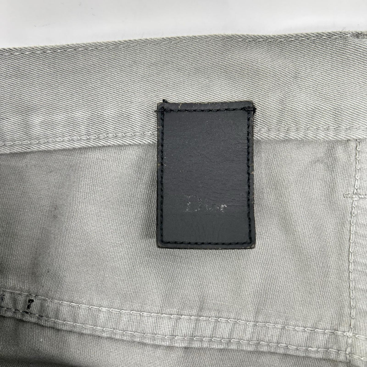 Dior HOMME Black Wax Coated Skinny Pants Cotton Size 29