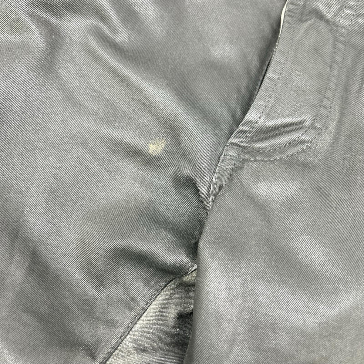 Dior HOMME Black Wax Coated Skinny Pants Cotton Size 29