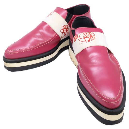 UNDER COVER 01AW DAVF Leather Shoes Pink Size S