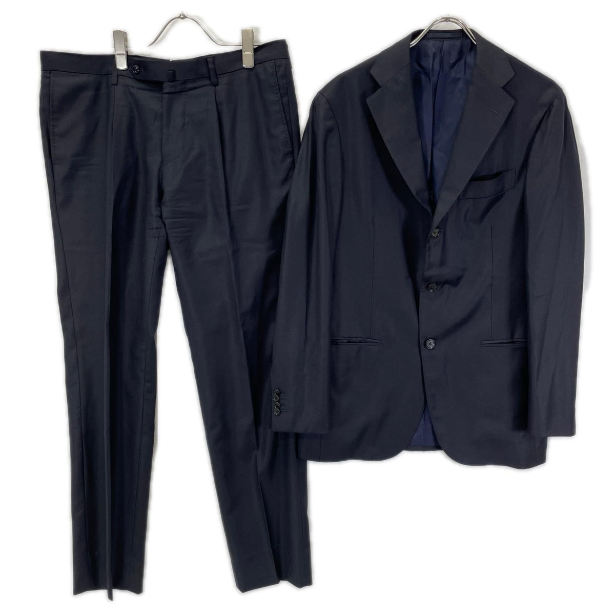 salotto di guji Loro Piana Wool Suit Navy Size 50