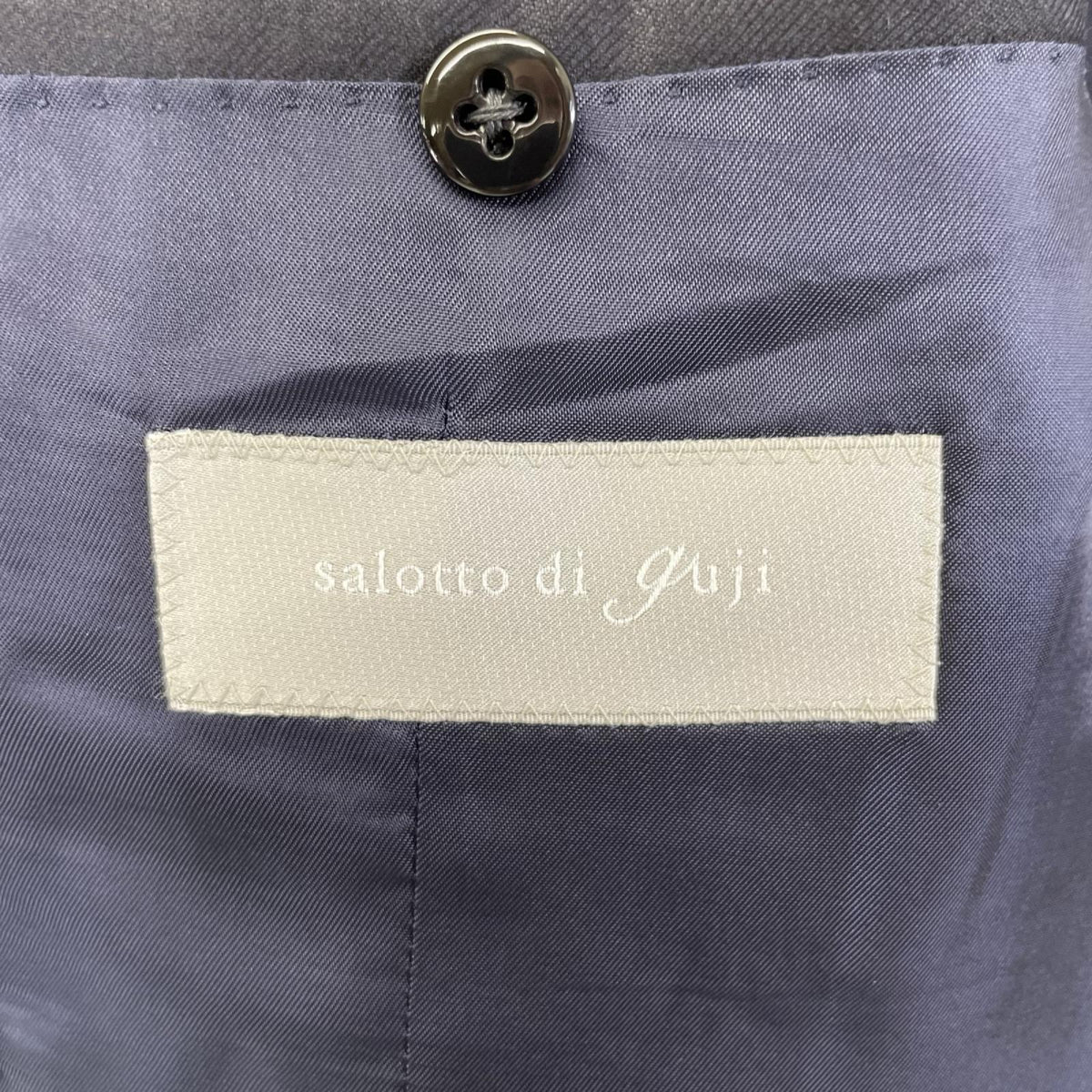 salotto di guji Loro Piana Wool Suit Navy Size 50