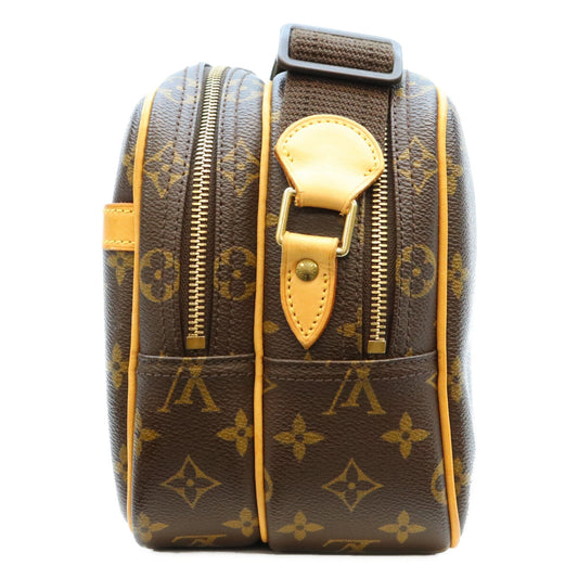 LOUIS VUITTON Monogram Reporter PM Shoulder Bag Brown