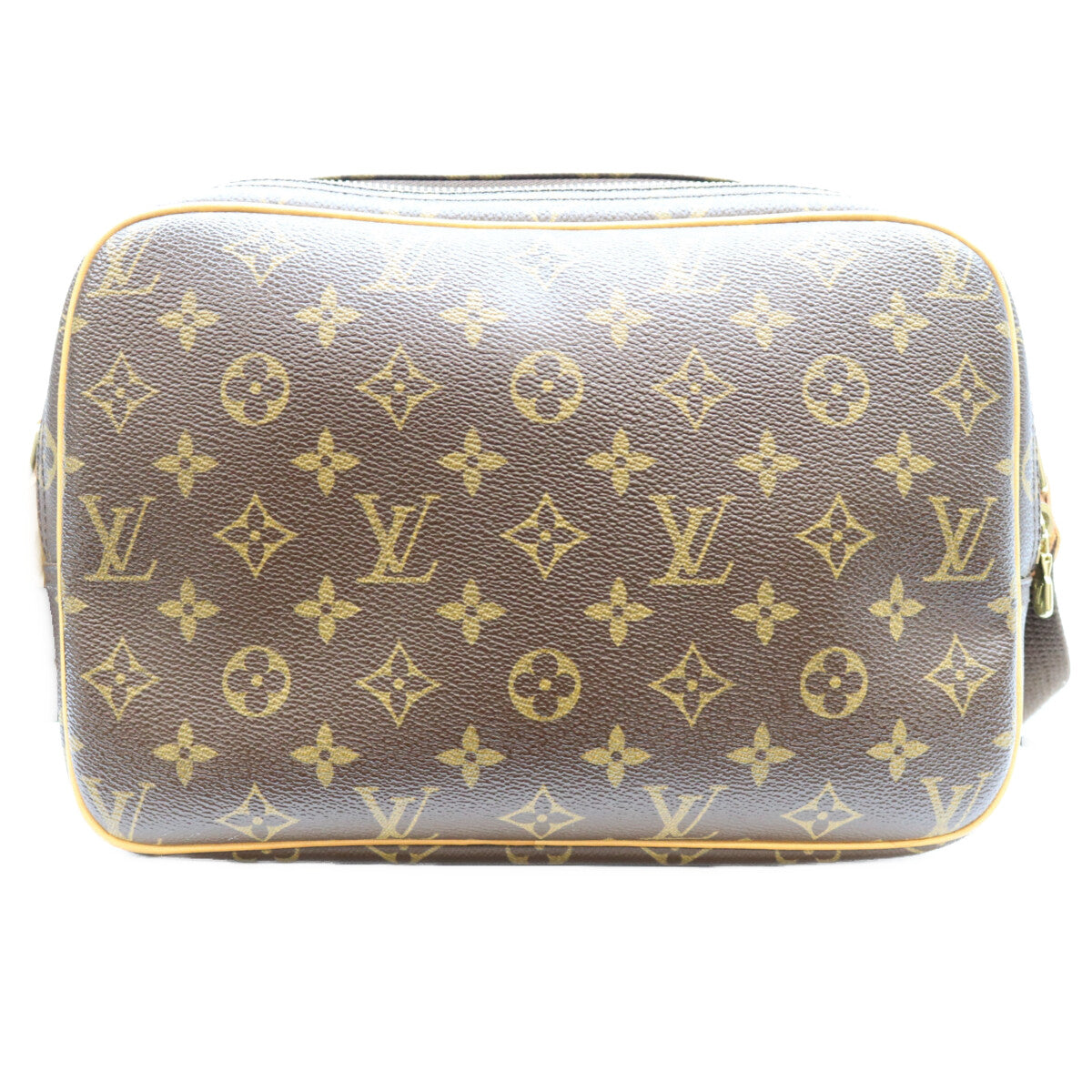 LOUIS VUITTON Monogram Reporter PM Shoulder Bag Brown