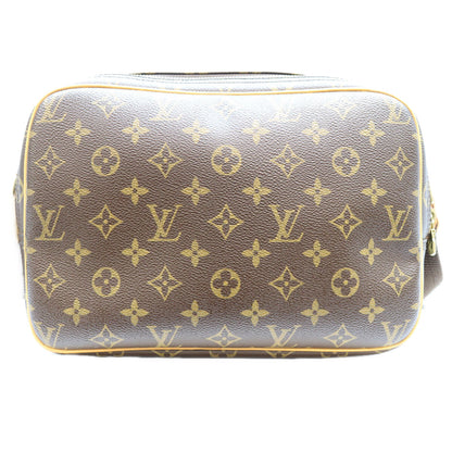LOUIS VUITTON Monogram Reporter PM Shoulder Bag Brown