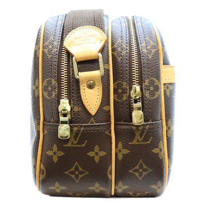 LOUIS VUITTON Monogram Reporter PM Shoulder Bag Brown