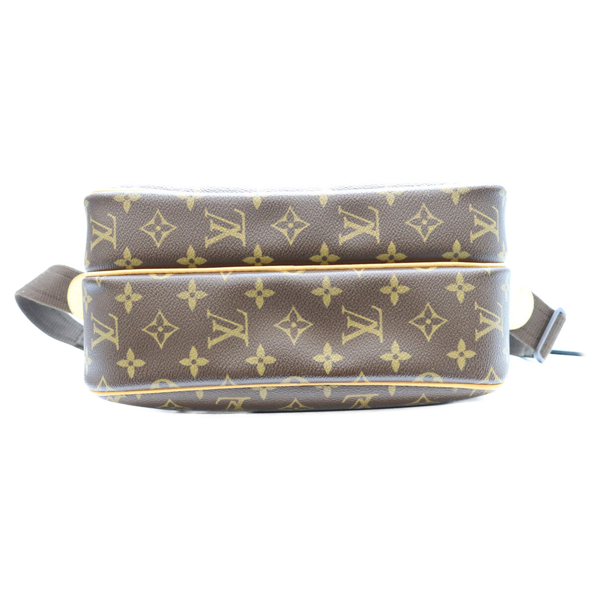 LOUIS VUITTON Monogram Reporter PM Shoulder Bag Brown