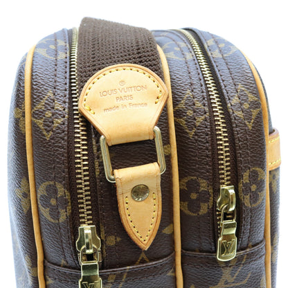 LOUIS VUITTON Monogram Reporter PM Shoulder Bag Brown