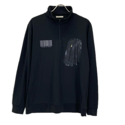 MARK&LONA 19AW Black Half-Zip Jersey Long Sleeve Size 50