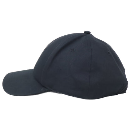 MONCLER Logo Print Cotton Baseball Cap Black