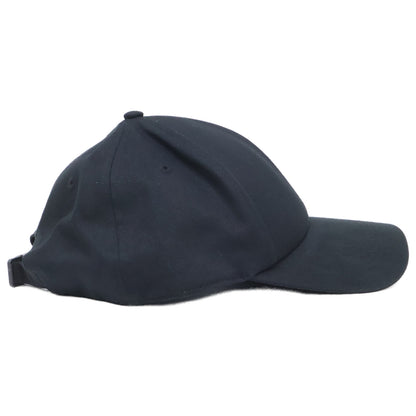 MONCLER Logo Print Cotton Baseball Cap Black