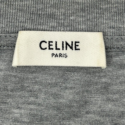 CELINE 22AW Stars & Stripes Oversized T-Shirt Gray Size S