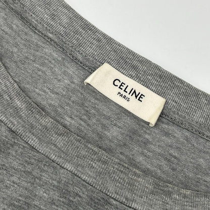 CELINE 22AW Stars & Stripes Oversized T-Shirt Gray Size S
