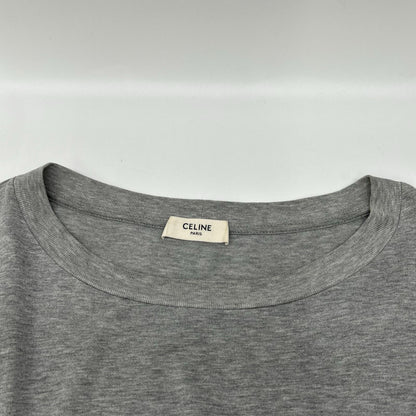 CELINE 22AW Stars & Stripes Oversized T-Shirt Gray Size S