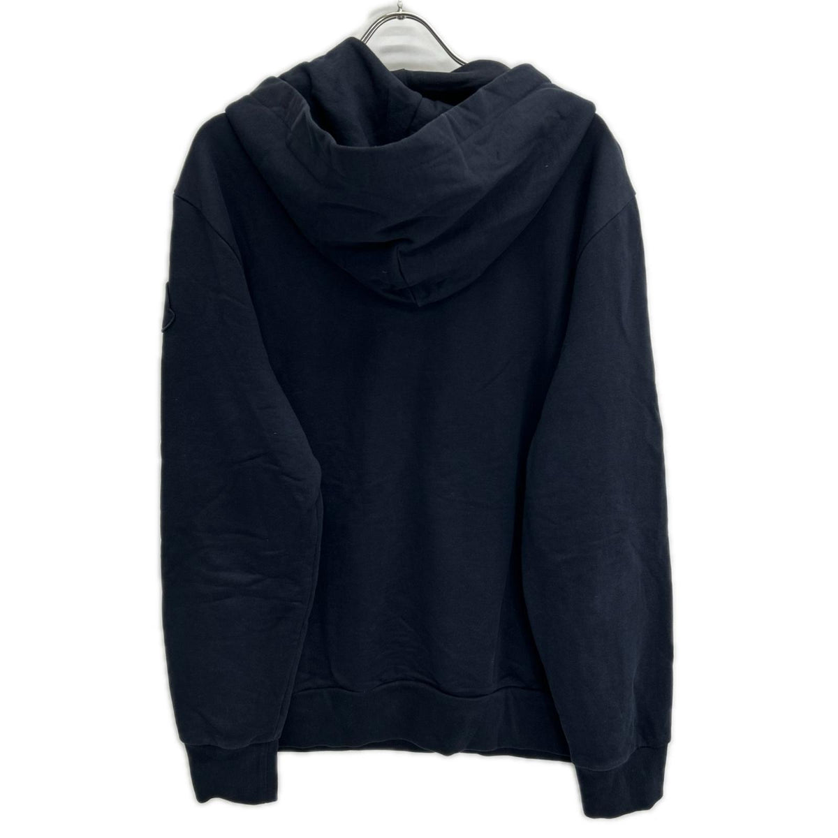 MONCLER 2020 Navy Logo Cotton Hoodie Size XS