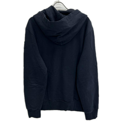 MONCLER 2020 Navy Logo Cotton Hoodie Size XS