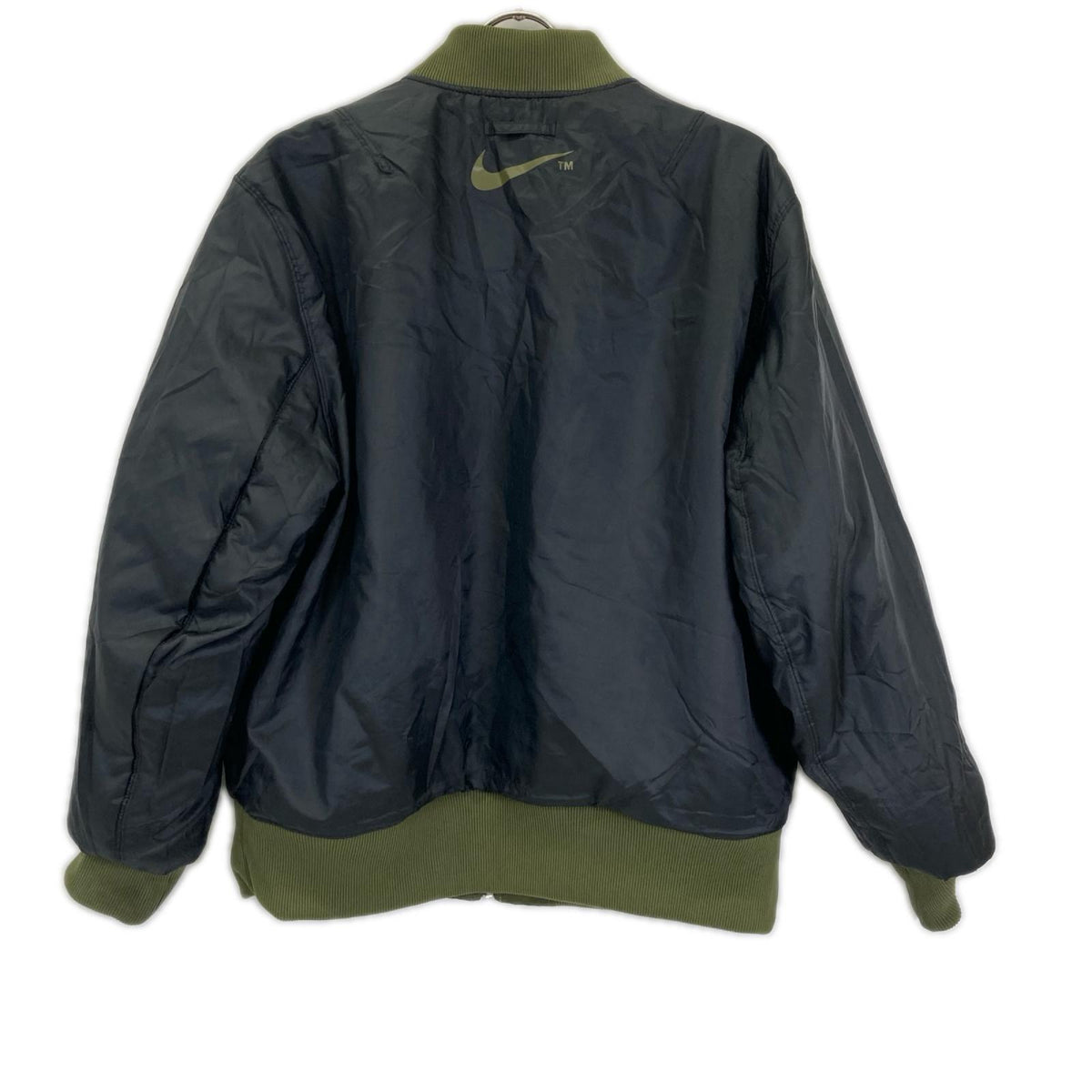 NIKE Swoosh Bomber Jacket Khaki Size L