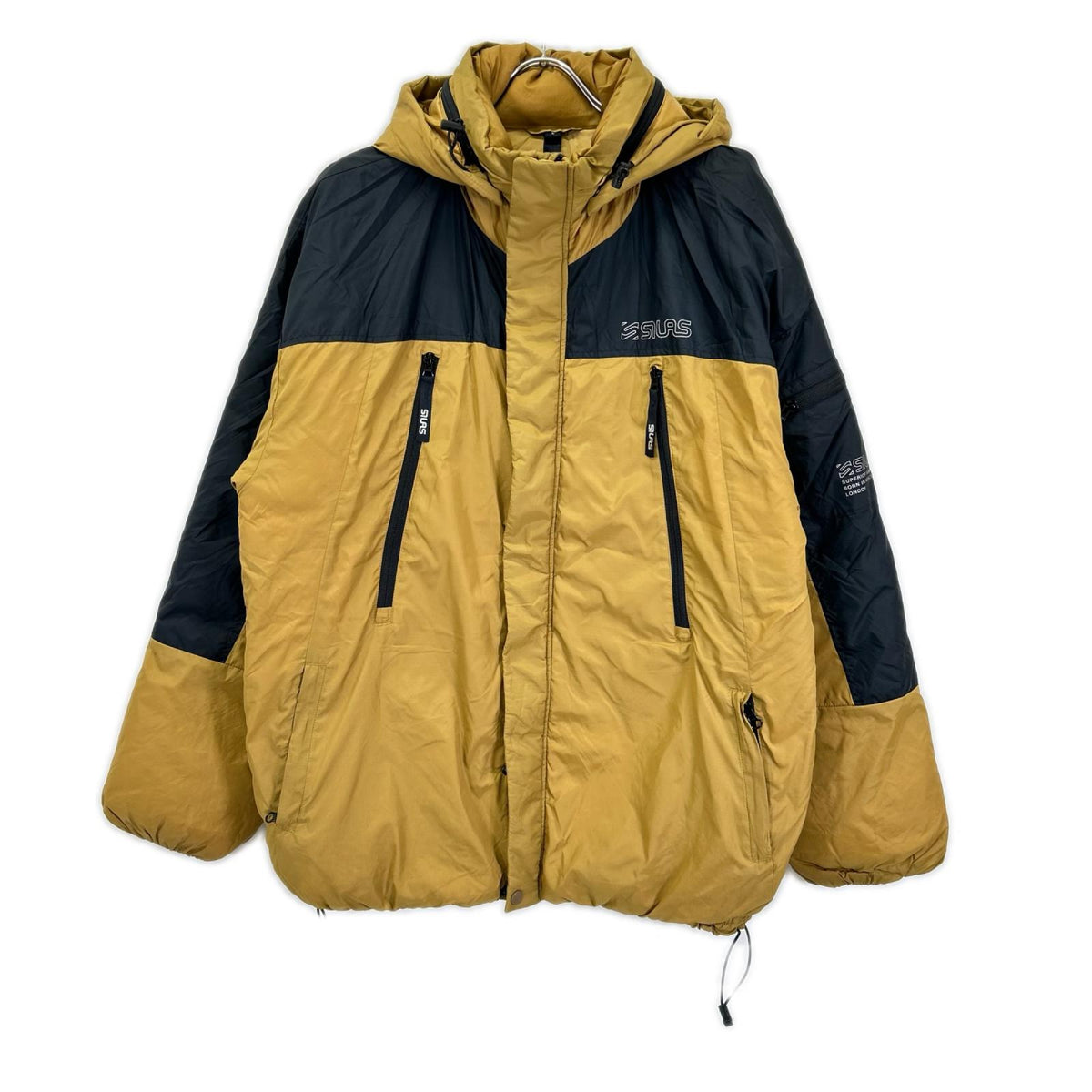 SILAS Bi-Color Puffer Jacket Mustard/Black Size L