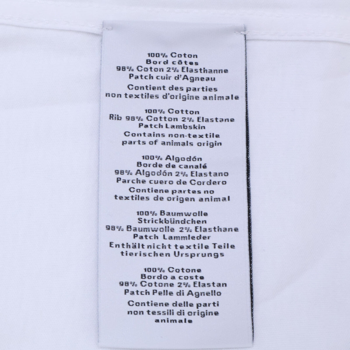 HERMES Mini Leather Patch H-Bal T-Shirt White Size M