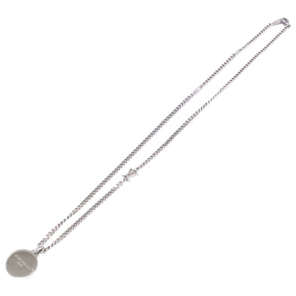 LOUIS VUITTON 25 Damier Staple Pendant Necklace Silver