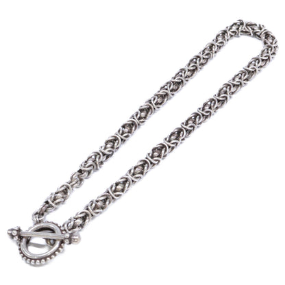 STEPHEN DWECK Sterling Silver Lariat Chain Necklace Silver