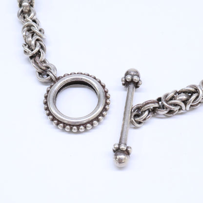 STEPHEN DWECK Sterling Silver Lariat Chain Necklace Silver
