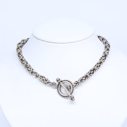 STEPHEN DWECK Sterling Silver Lariat Chain Necklace Silver