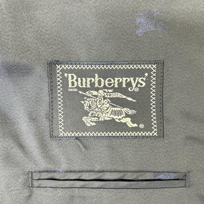 Burberry's Navy Check Wool Mohair Breasted Blazer Jacket Size AB5