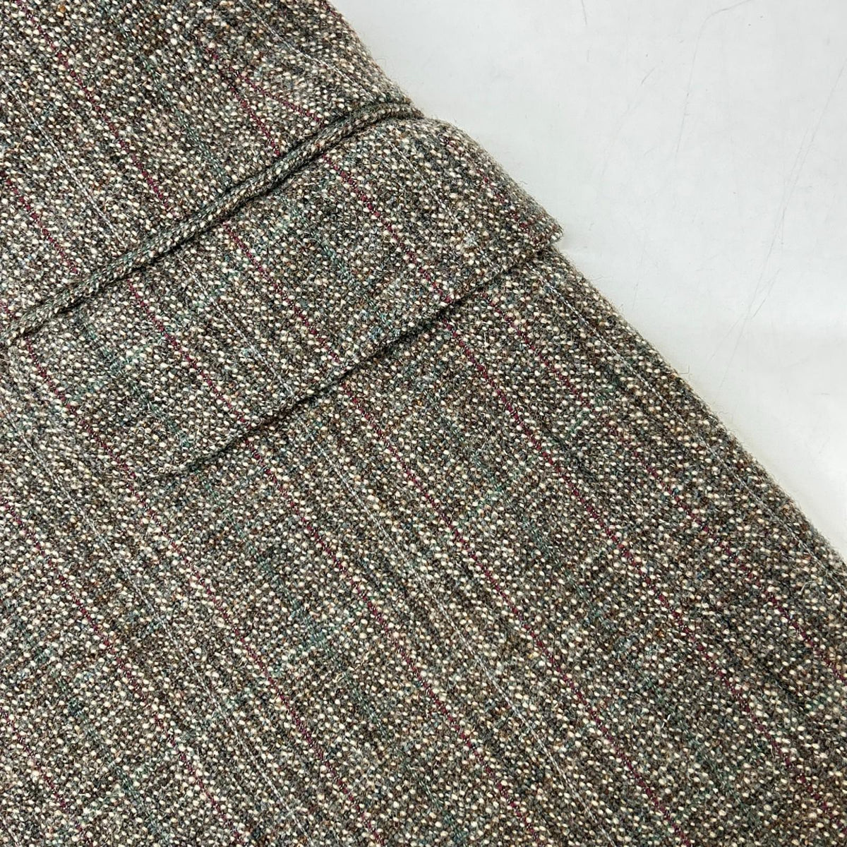 Burberry's Gray Check Tweed Single Jacket Size AB5