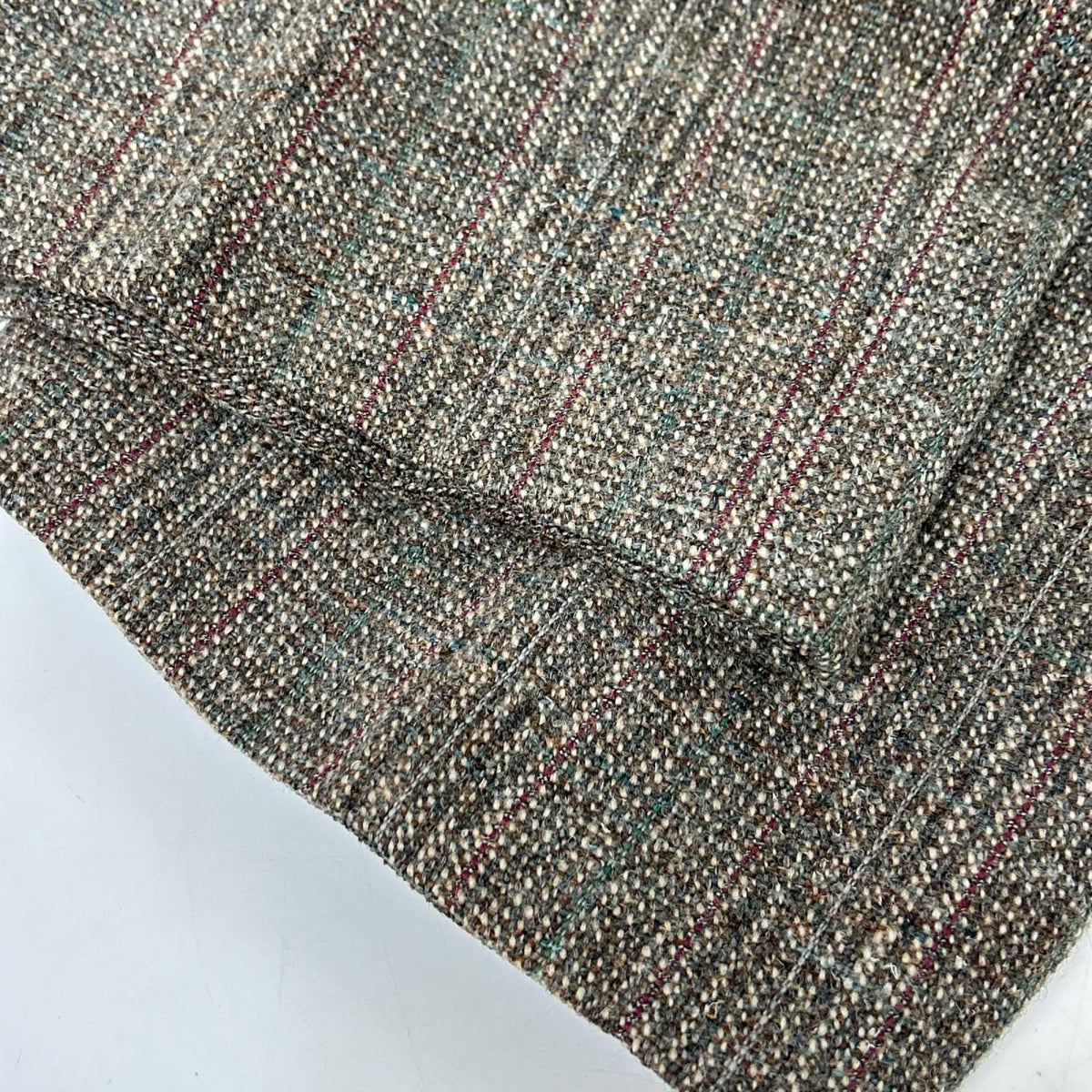 Burberry's Gray Check Tweed Single Jacket Size AB5