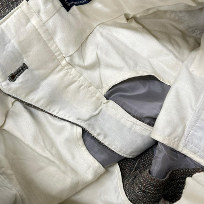 Burberry's Gray Check Tweed Single Jacket Size AB5