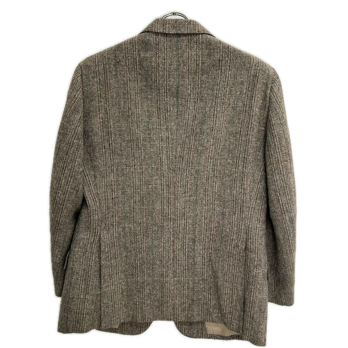Burberry's Gray Check Tweed Single Jacket Size AB5