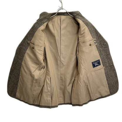 Burberry's Gray Check Tweed Single Jacket Size AB5