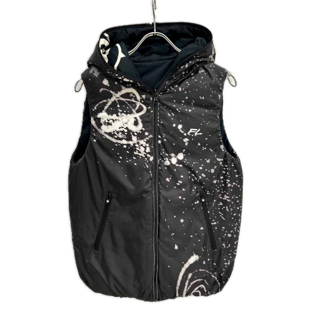 Stussy DESCENTE Reversible Down Vest Black Size M