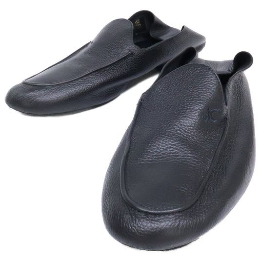 Jesusu Canovas Black Hoshiba Leather Slip-Ons Size EU 43