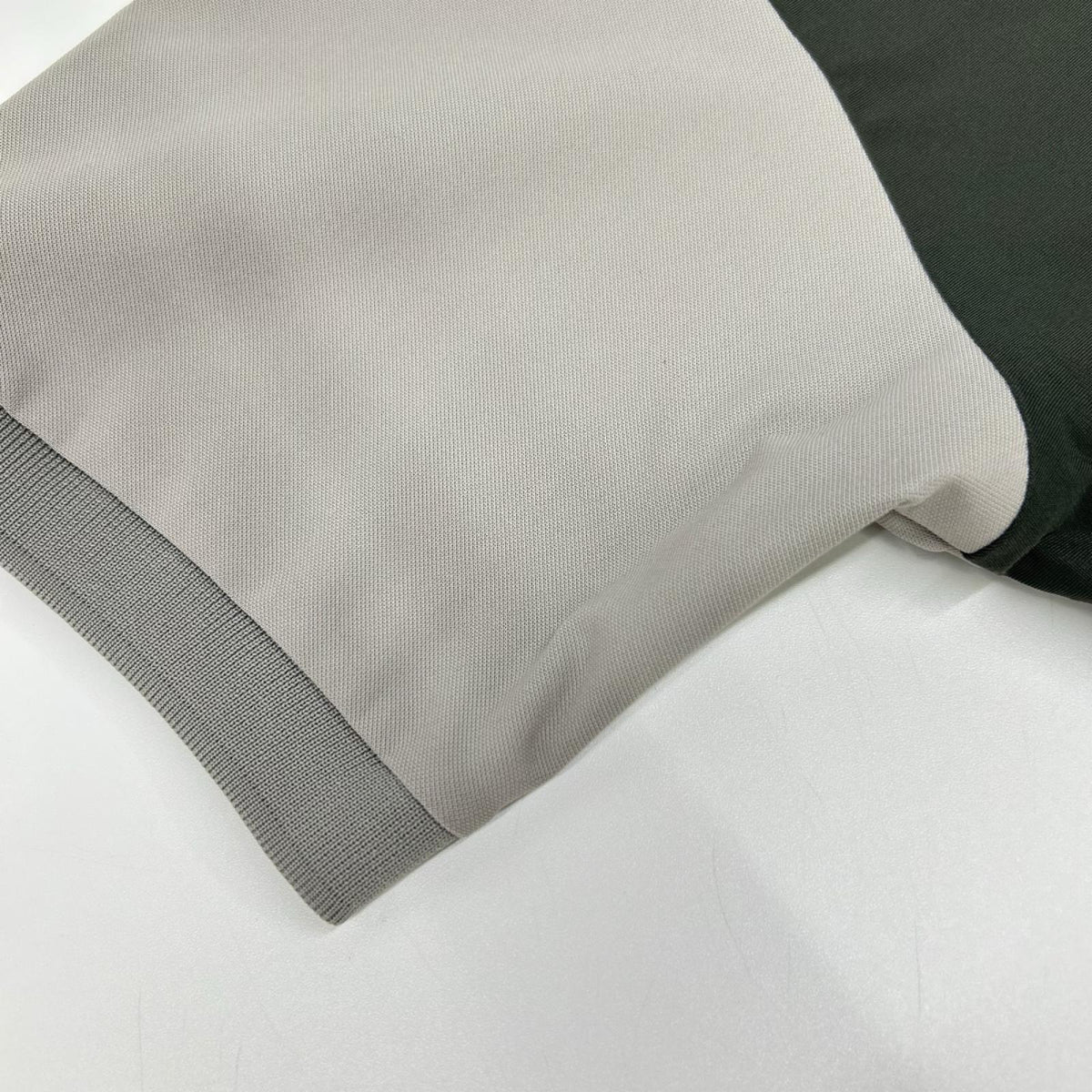 TFW49 Gray Khaki Logo Print Polyester Polo Shirt Size M