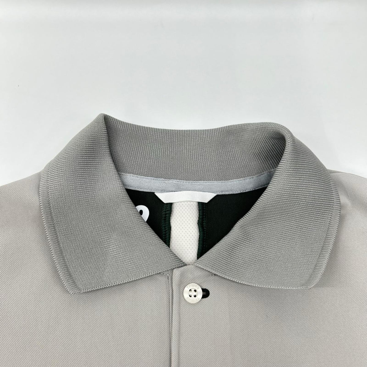 TFW49 Gray Khaki Logo Print Polyester Polo Shirt Size M