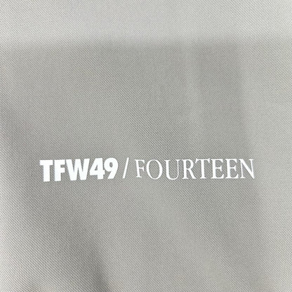 TFW49 Gray Khaki Logo Print Polyester Polo Shirt Size M