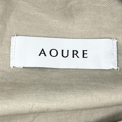 AOURE EVALET Imitation Linen Pants Beige Size M