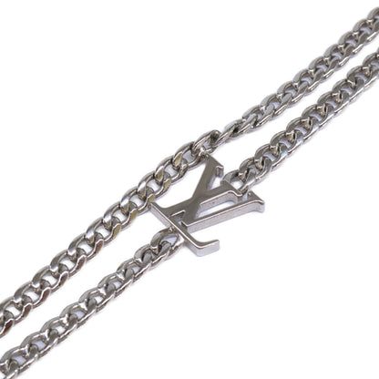 LOUIS VUITTON LV Tag Necklace Silver