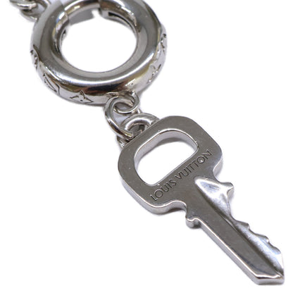 LOUIS VUITTON LV Tag Necklace Silver