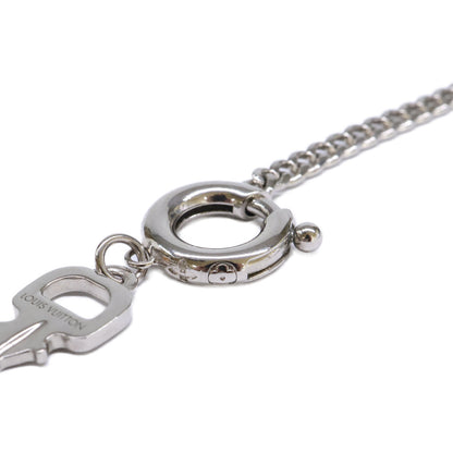 LOUIS VUITTON LV Tag Necklace Silver