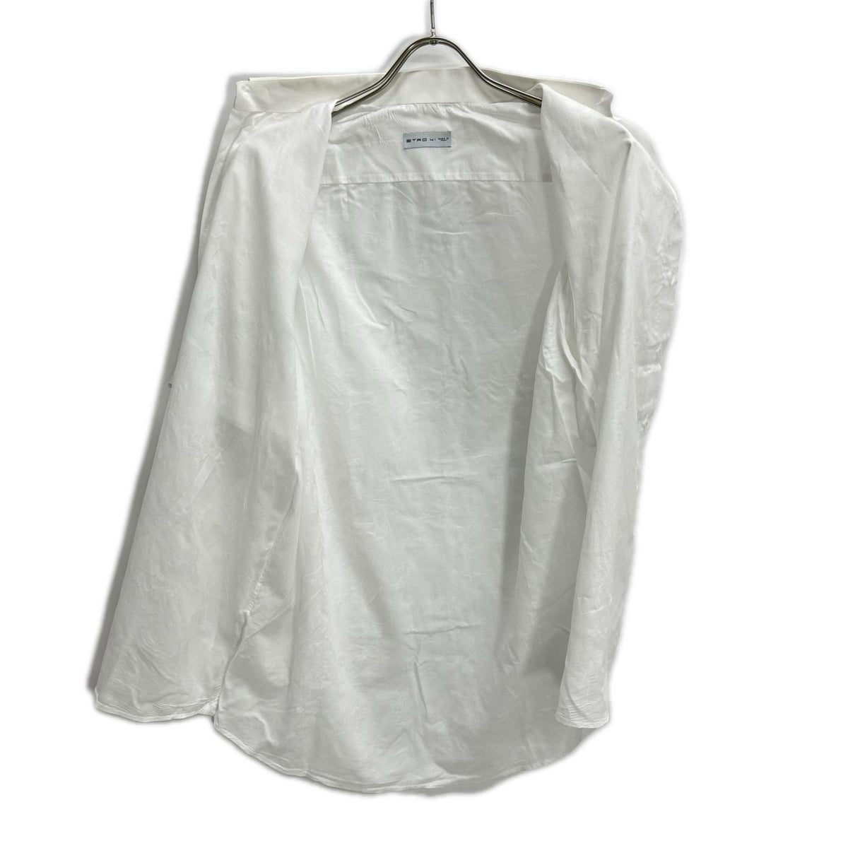 ETRO White Cotton All-Over Pattern Sleeve Shirt Size 41