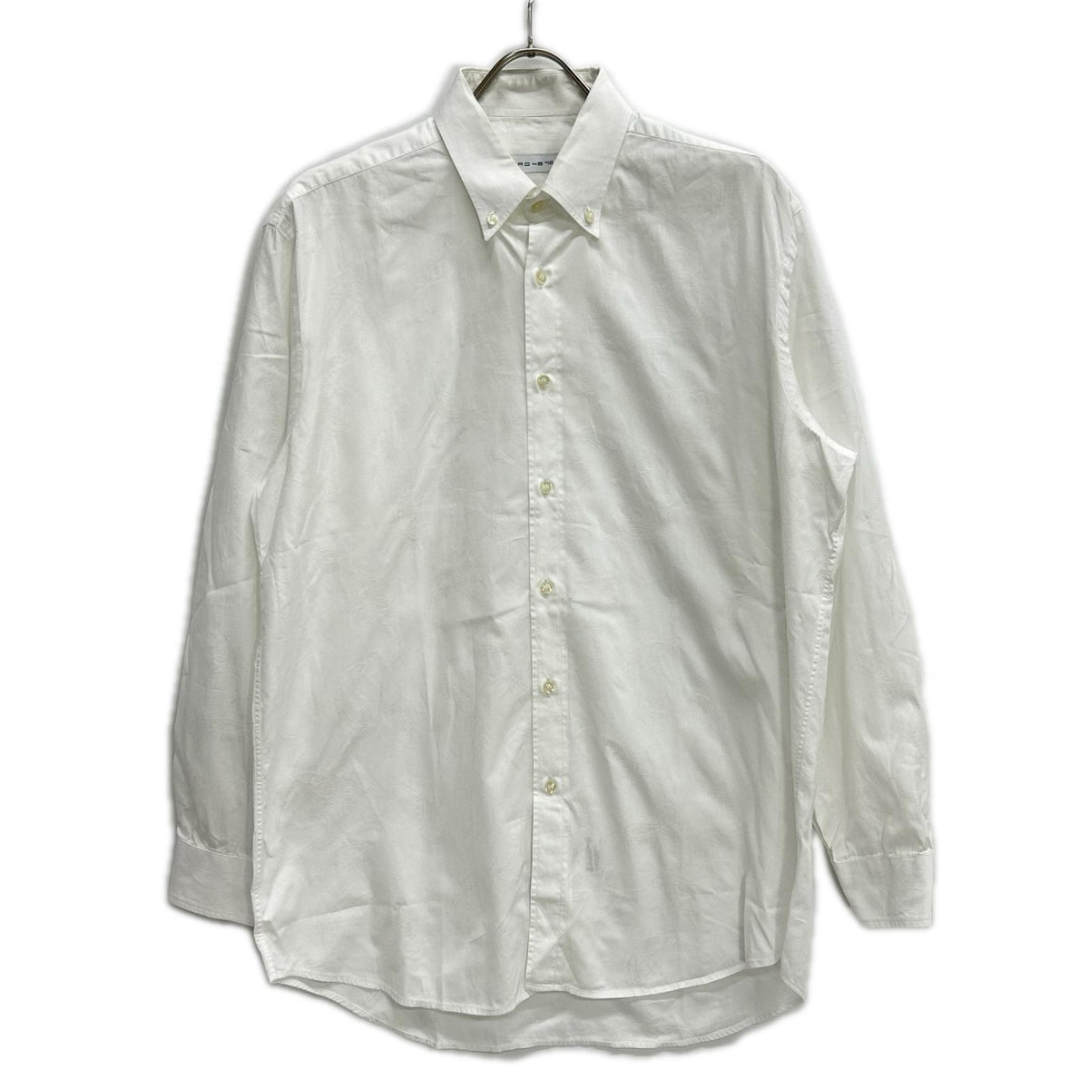 ETRO White Cotton Paisley Dress Shirt Size 42
